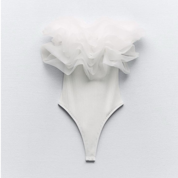 Ruffled Rib Bodysuit - Picture 2 of 8